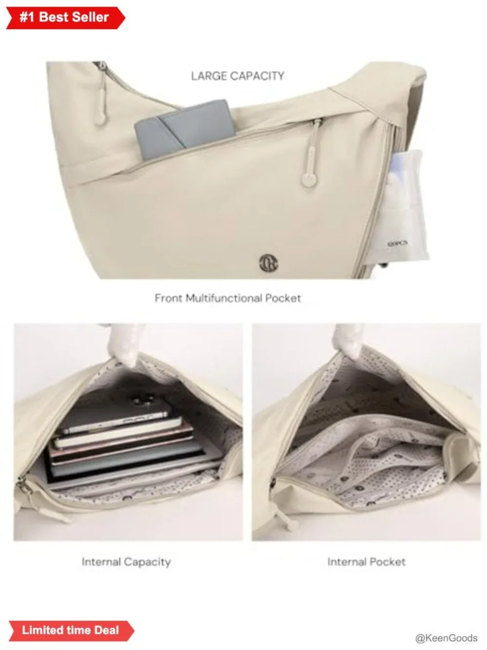 N/A crescent crossbody